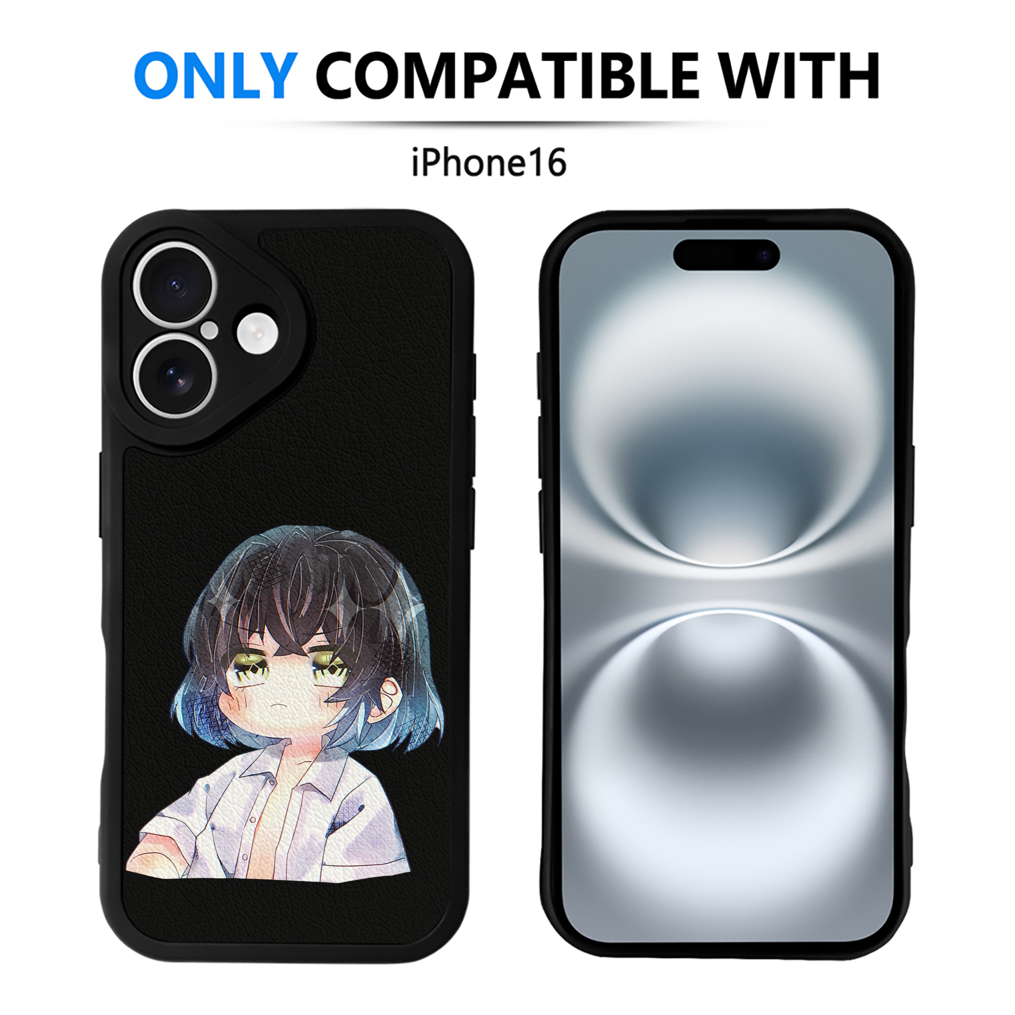 （画像用） 鬼滅の刃（きめつのやいば）嘴平 伊之助／はしびら いのすけ Hashibira Inosuke 【iPhone 16シリーズ対応】シリコンスマホケース（レザー調） 材質：シリコン